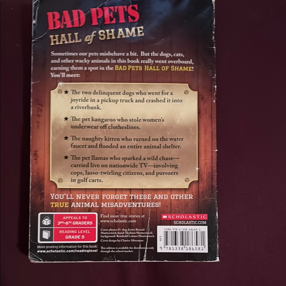 Bad Pets Hall of Shame Book